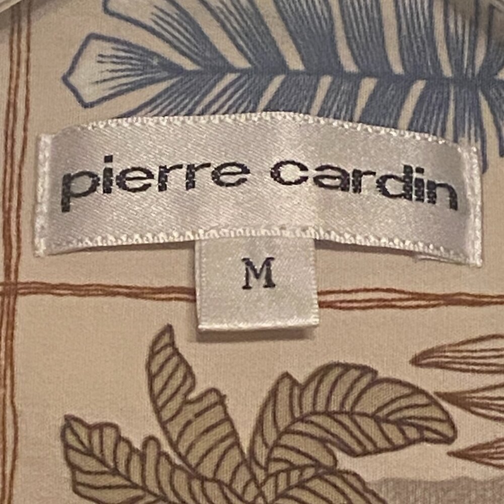 Pierre Cardin Vintage Hawaiian Shirt button down Men's Short Sleeve Size M - Picture 3 of 5